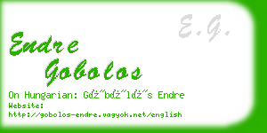 endre gobolos business card